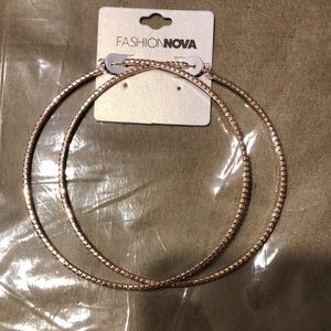 Fashion Nova Dayna Rhinestone Hoops